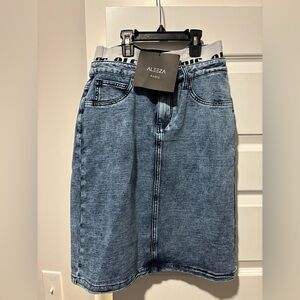 Aleeza Paris Blue Denim Skirt